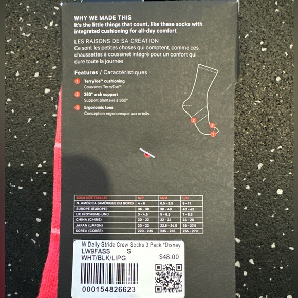 Disney x lululemon Women's Daily Stride Comfort Crew Socks 3 Pack - Picture 9 of 14